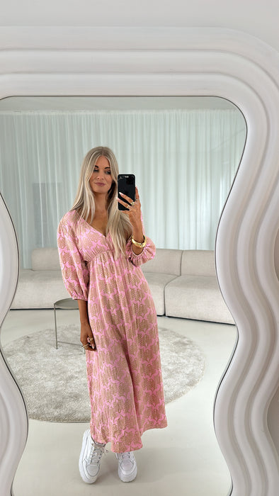 Kleid mit Print 07 Rose