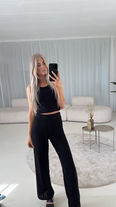 Strickhose Black