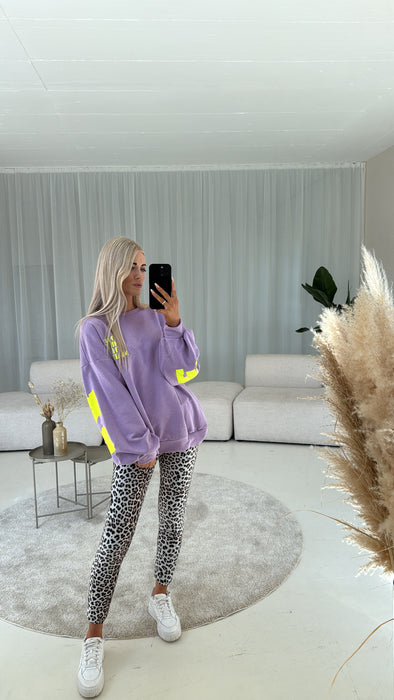 Sweater Balance Lila/Lime - Ohne Rückgaberecht