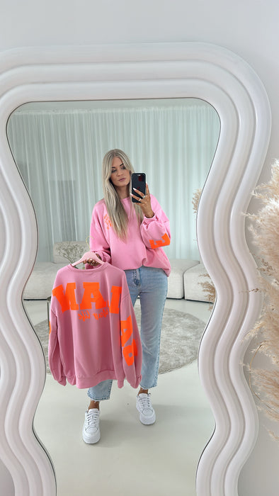 Sweater Balance Rosé/Orange