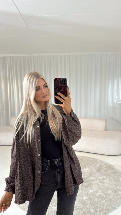 Musselinbluse dark Leo