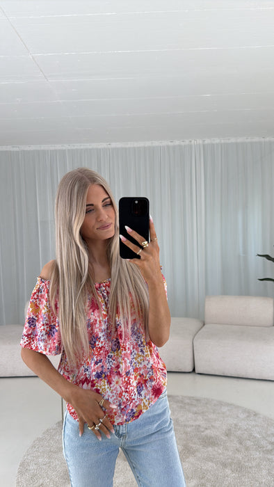 Bluse Flowers Bunt - Ohne Rückgaberecht