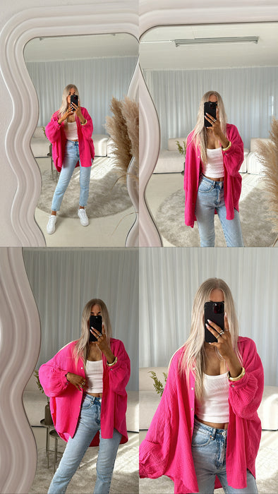Musselin Bluse Pink