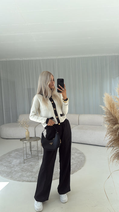 Cardigan Beige/Black