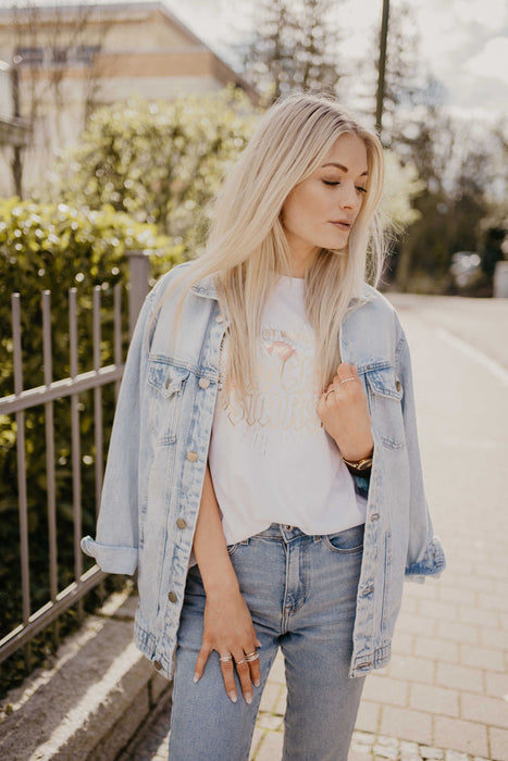 T- Shirt Mit Print Gold