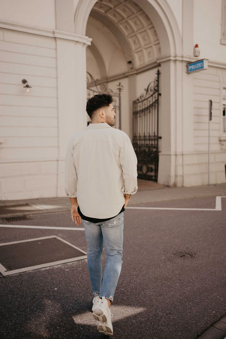 Hemdjacke Beige Melange