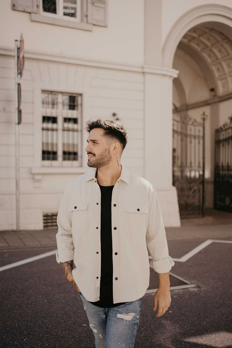Hemdjacke Beige Melange