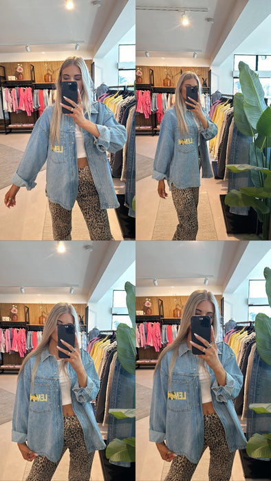 lockeres Jeanshemd Lemon