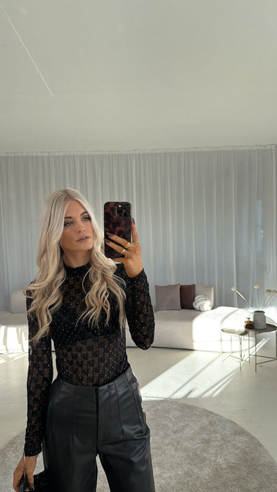 Glitzerbody Black