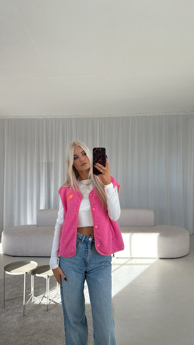 Teddy Weste Light Pink Lara