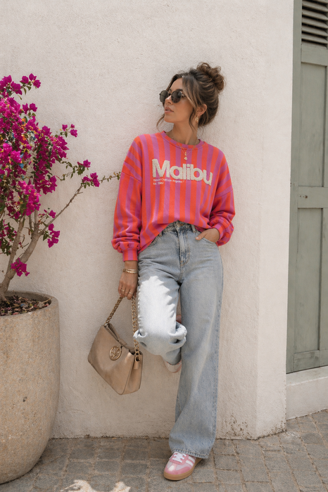 Sweater Malibu Rot/Pink