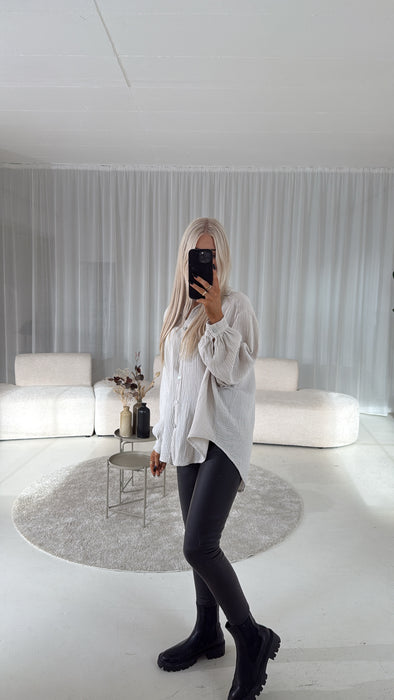 Musselinbluse BEIGE