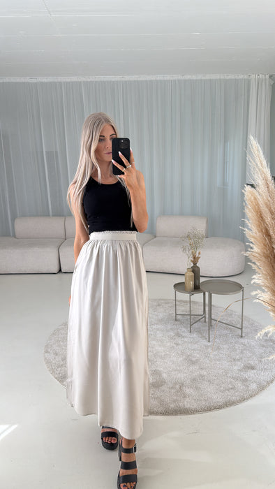 Rock Beige mit Gummibund