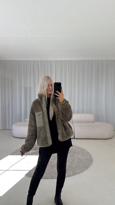 Teddyjacke Khaki