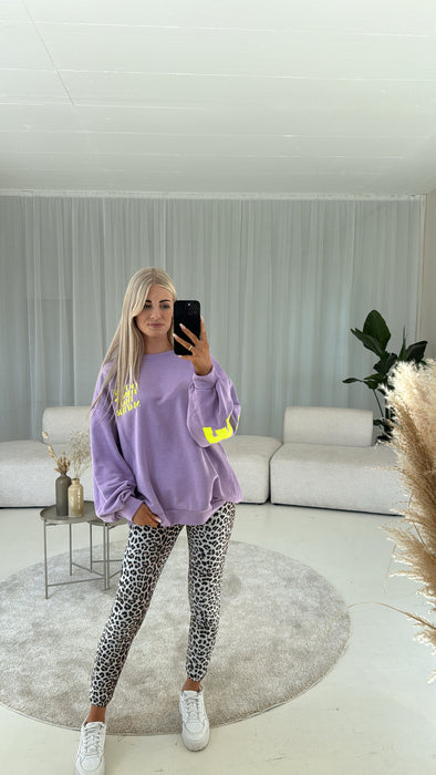 Sweater Balance Lila/Lime - Ohne Rückgaberecht