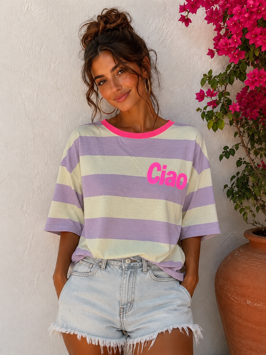 T-Shirt Ciao Pastell