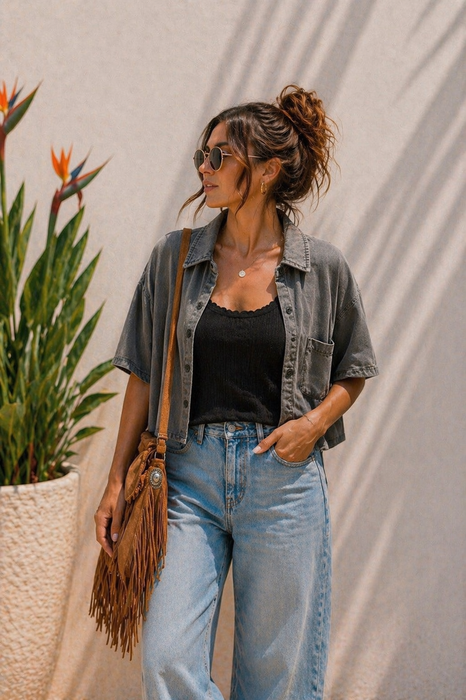 Jeanshemd Grey