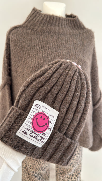 Mütze Smily Choclate - Ohne Rückgaberecht/Hygieneartikel