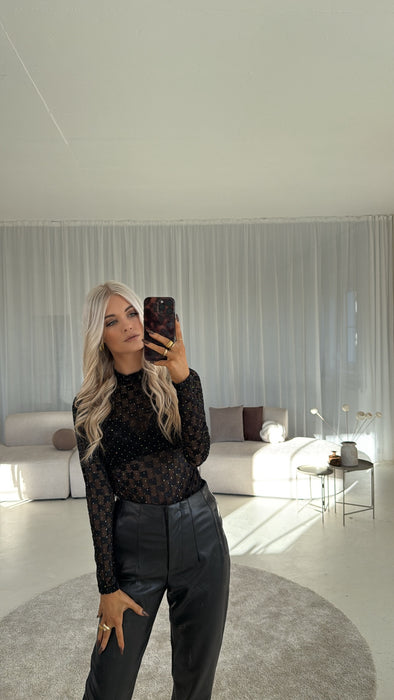 Glitzerbody Black