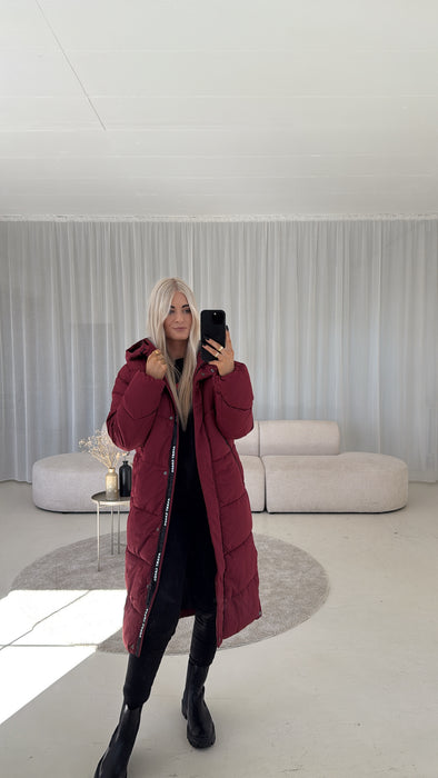 Winterjacke Burgunder
