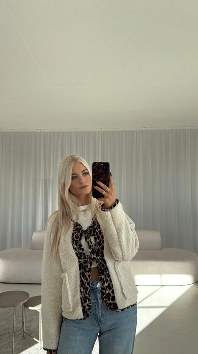 Cardigan Nude/Leo - Ohne Rückgaberecht