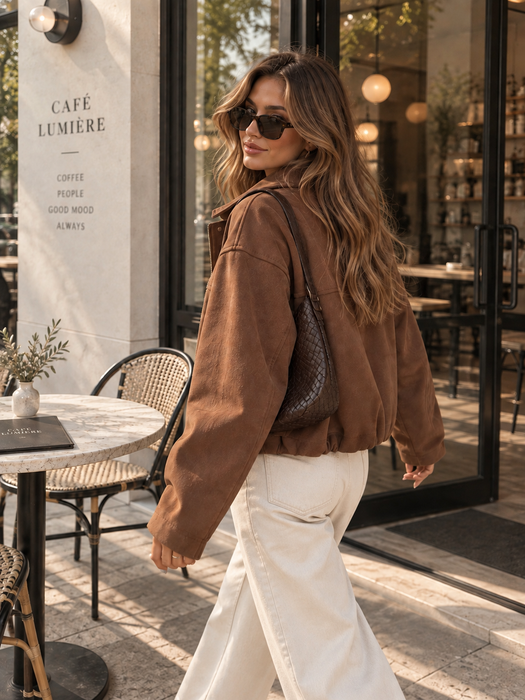 Wildlederjacke Toffee