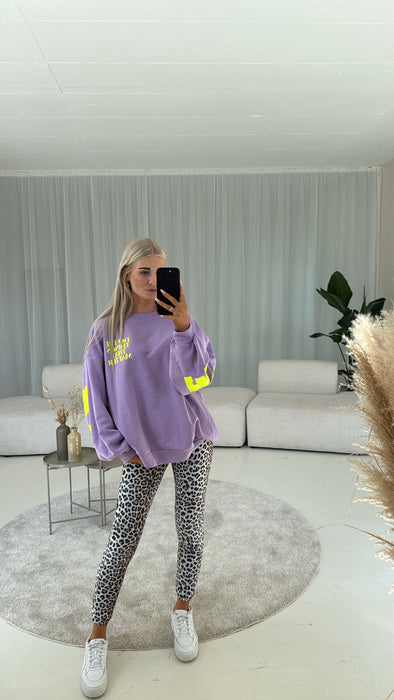 Sweater Balance Lila/Lime - Ohne Rückgaberecht
