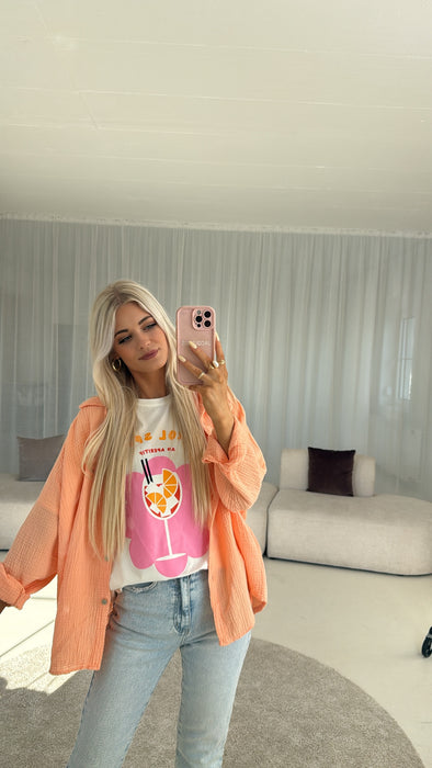 Musselinbluse soft Peach 🍊