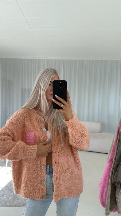 Cardigan Patches Peach