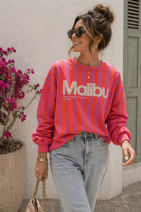 Sweater Malibu Rot/Pink