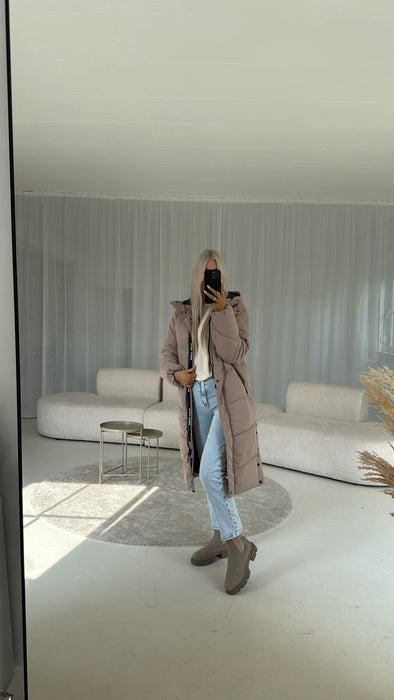 Winterjacke Beige