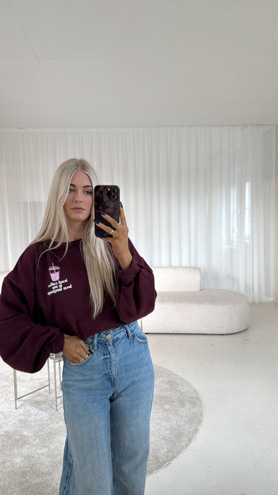 Sweater Ice Coffee Burgunder