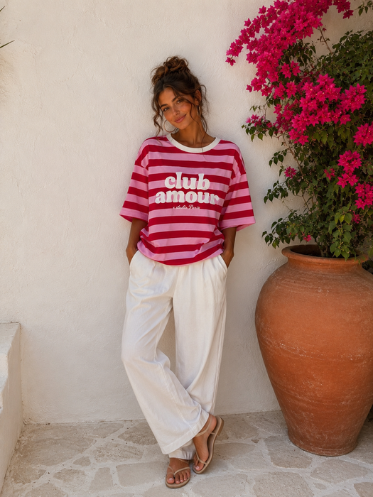 T-Shirt Club Amour Rosa/Rot
