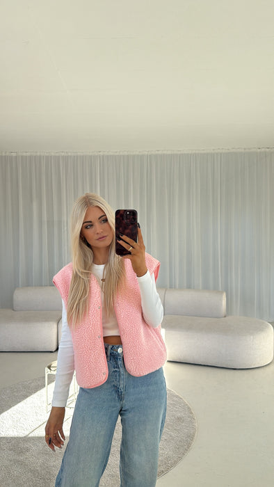 Teddyweste Rosé