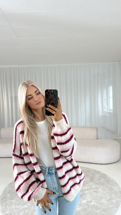 Strickjacke Lea Burgunder