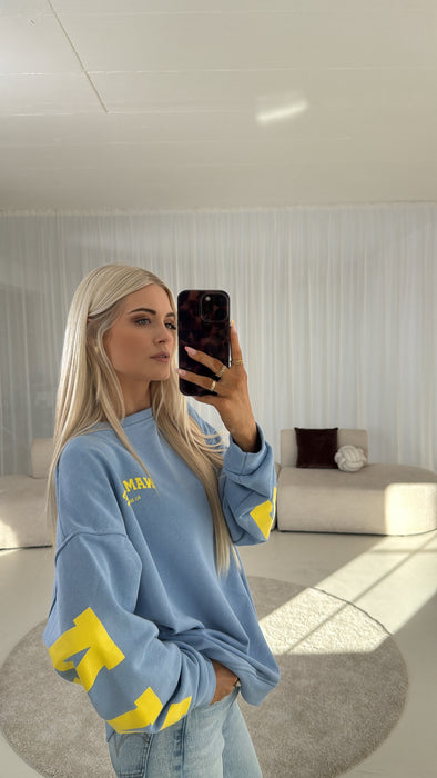 Sweatshirt Namaste Blue/Gelb