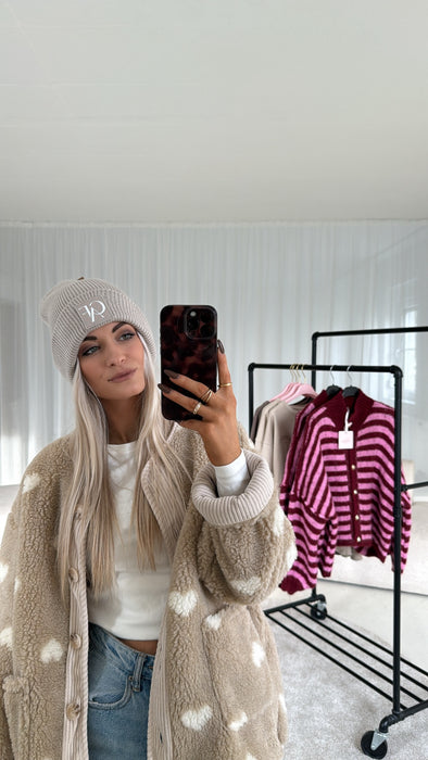 Mütze CAF Beige/Weiß- Ohne Rückgaberecht / Hygieneartikel