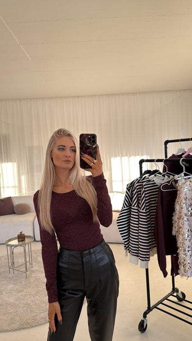 Longsleve Burgunder Glitzer✨