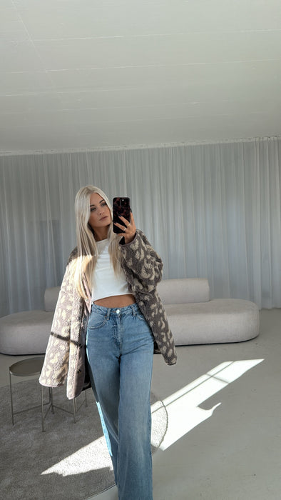 Teddyjacke Leo Taupe