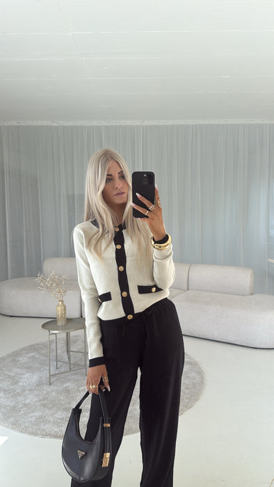 Cardigan Beige/Black