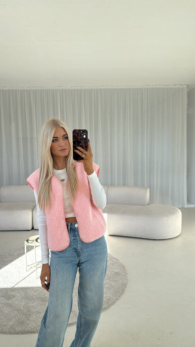 Teddyweste Rosé