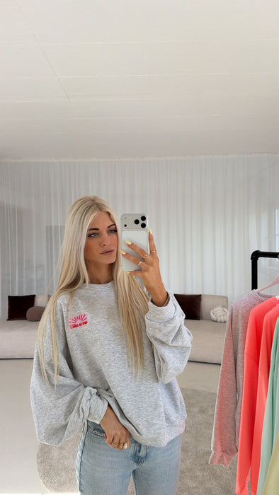 Sweater Life is Good Grau