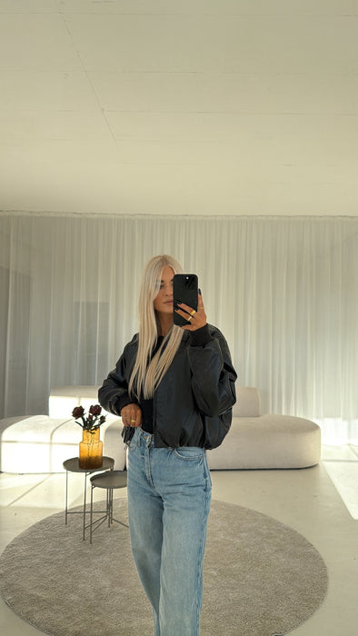 Weiche KunstlederJacke Black