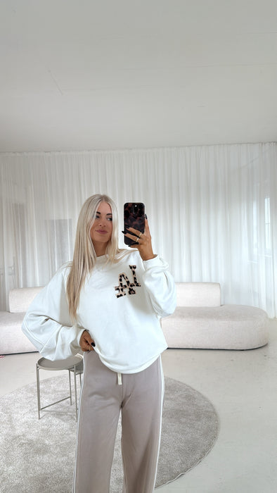 Sweater LA Weiß/Leo