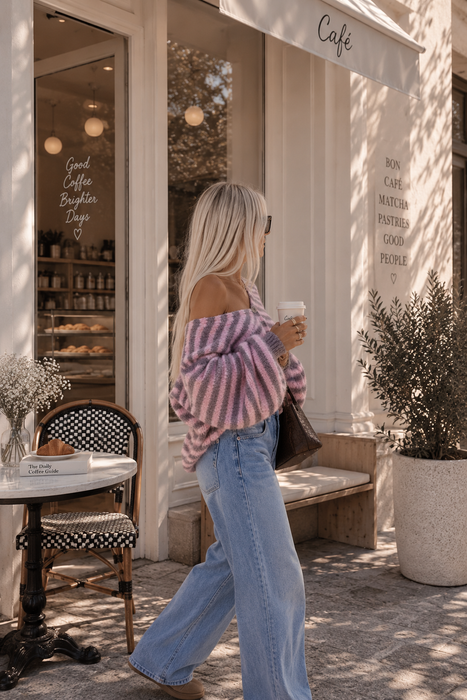 Cardigan Taupe/Rosé