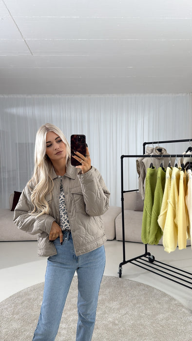 Steppjacke Khaki