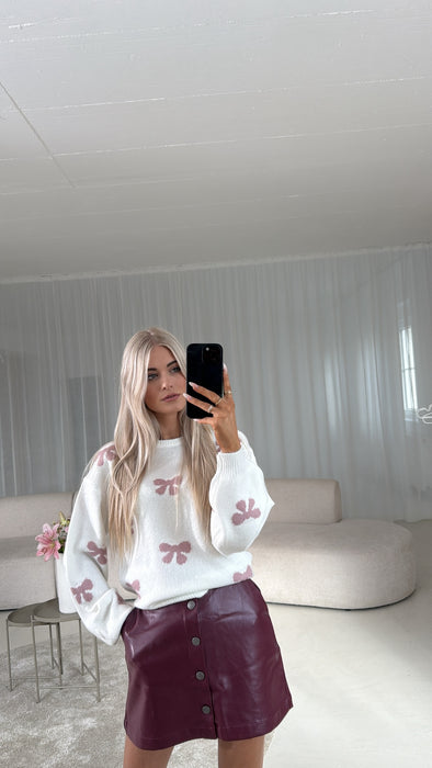 Pulli mit Schleifen Rosé