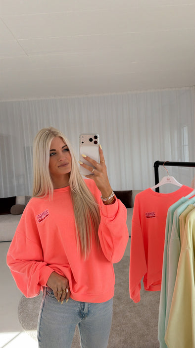 Sweater Life is Good Koralle