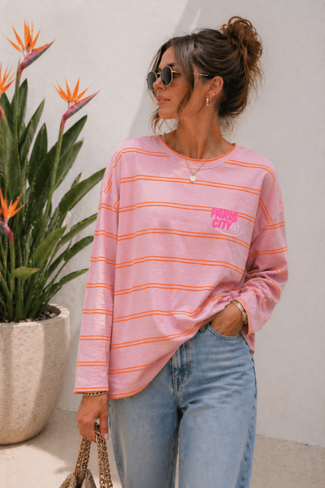 Sweater Paris City Rosé/Orange