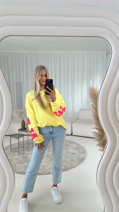 Sweatshirt Namaste Gelb/Neon